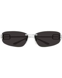 Balenciaga - Logo Rectangle Sunglasses - Lyst