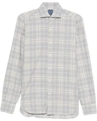 Barba Napoli - Plaid Buttoned Shirt - Lyst