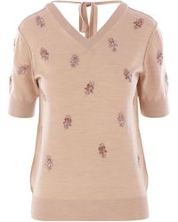Fendi - Wollen Cropped Trui - Lyst