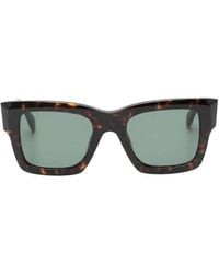 Zadig & Voltaire - Tortoiseshell-Effect Rectangle-Frame Sunglasses - Lyst
