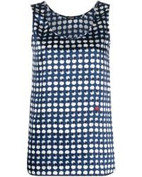 Kiton - Polka-Dot Silk Top - Lyst