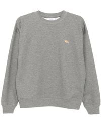 Maison Kitsuné - Sweat À Logo Brodé - Lyst