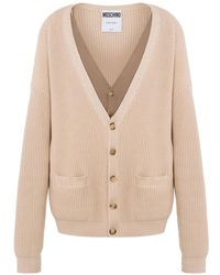 Moschino - Ribbed-Knit Cardigan - Lyst