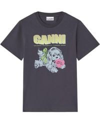 Ganni - T-Shirt - Lyst