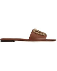 Dolce & Gabbana - Flat Slides - Lyst