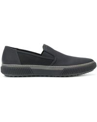 Prada Klassisches Slip-On-Sneakers - Schwarz