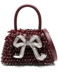 Self-Portrait - Crystal-Embellished Mini Bag - Lyst