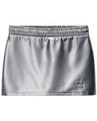 Alexander Wang - Satijnen Rok Met Elastische Tailleband - Lyst