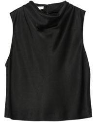 Vince - Cowl-Neck Sleeveless Top - Lyst