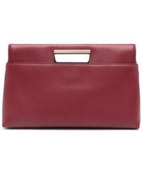 Furla - Logo Engraved Clutch Bag - Lyst
