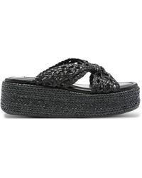 Casadei - Sandali New Zeppa Damier 20Mm - Lyst