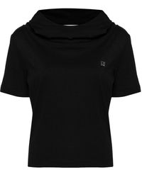 GIUSEPPE DI MORABITO - Ts Hooded Cotton T-shirt - Lyst