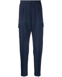 Paul Smith - Tapered Wool Cargo Trousers - Lyst