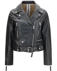 S.w.o.r.d 6.6.44 - Belted Leather Jacket - Lyst