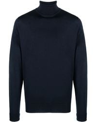 John Smedley - Roll-Neck Merino Wool Jumper - Lyst