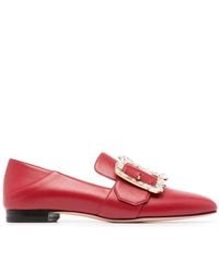 Bally - Janelle Leather Slippers - Lyst