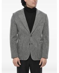 Paolo Pecora - Single-Breasted Notched-Lapel Blazer - Lyst