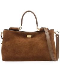 Dolce & Gabbana - Vittoria Leather Handbag - Lyst