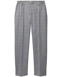 Versace - Prince Of Wales Wool Pants - Lyst