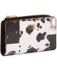 Bimba Y Lola - Compact Patchwork Chocolate Wallet - Lyst