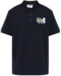 Moschino - Logo-Patch Polo Shirt - Lyst