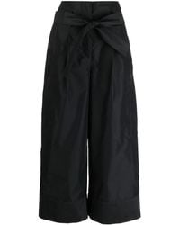 3.1 Phillip Lim - Pleat-Detail Belted Cropped Trousers - Lyst