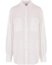 Aspesi - Blouse Met Opgestikte Zakken En Knopen - Lyst