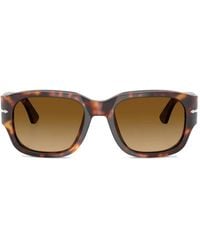 Persol - Gafas de sol cuadradas de carey - Lyst