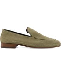 Manolo Blahnik - Suede Loafers - Lyst