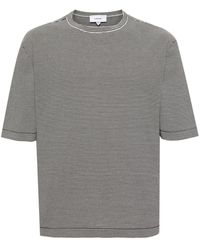 Lardini - Striped Cotton T-shirt - Lyst