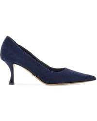 Ferragamo - Elydea 70 Suede Heeled Pumps - Lyst