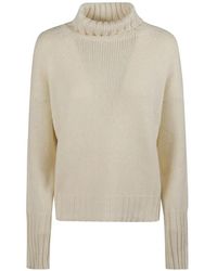 Aragona - Ribbed-Knit Roll-Neck Sweater - Lyst