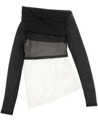 MM6 by Maison Martin Margiela - Semi-Transparentes T-Shirt - Lyst