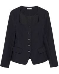 Jonathan Simkhai - Geknöpfte Jacke mit eckigem Ausschnitt - Lyst