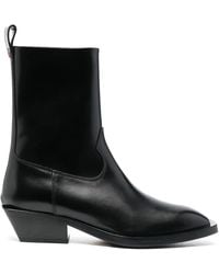 Aeyde - Leather Ankle Boots - Lyst