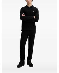 Paul Smith - Poloshirt Met Zebraprint En Lange Mouwen - Lyst