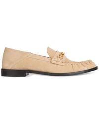 Balmain - Sync Suede Leather Loafers - Lyst