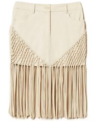 Twinset - Mini-Rok Met Franje - Lyst