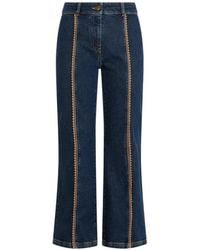 Moschino - Jean Évasé À Bords Zig-Zag - Lyst