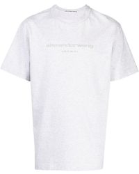 Alexander Wang - Glitter-effect Short-sleeve T-shirt - Lyst