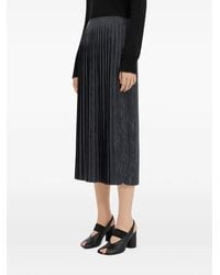 MM6 by Maison Margiela - Pleated Midi Skirt - Lyst