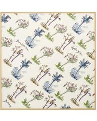 Burberry - Brave Little Tree Silk Scarf - Lyst