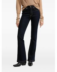 Benetton - Flared Contrast-Stitch Jeans - Lyst