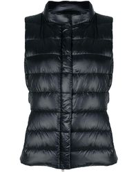 Herno Zip quilted gilet - Noir