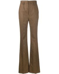 Saint Laurent - High-waisted Wool Trousers - Lyst