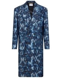 Philipp Plein - Jacquard Double-Breasted Coat - Lyst