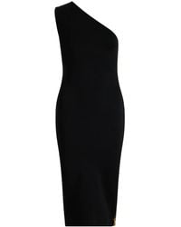 Patou - One-Shoulder Knitted Midi Dress - Lyst