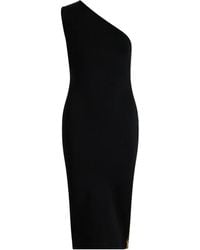 Patou - One-Shoulder Knitted Midi Dress - Lyst