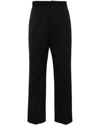 MM6 by Maison Martin Margiela - Straight-leg Cropped Trousers - Lyst