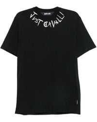 Just Cavalli - Logo-Print T-Shirt - Lyst